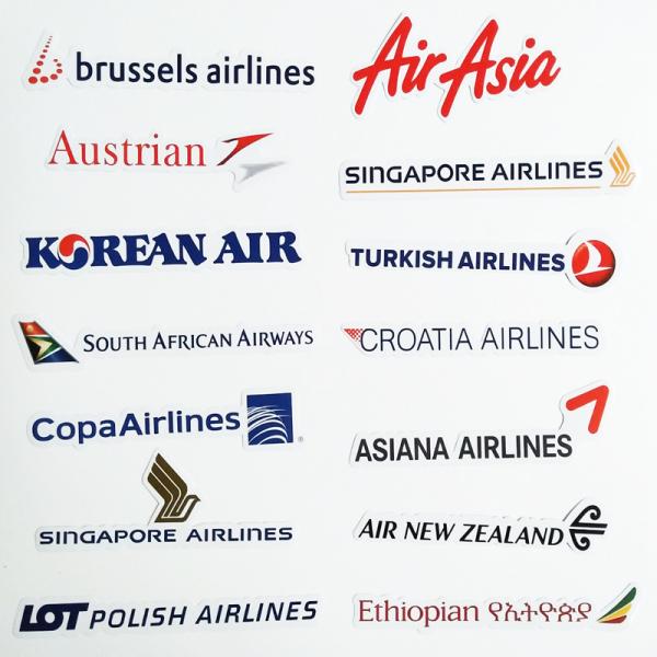 Airlines Sticker Set XXL (51 Stück)