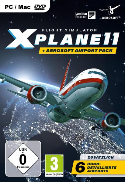 Flight Simulator X-Plane 11 inkl. Aerosoft Airport Pack - (DVD, PC/Mac, DE)