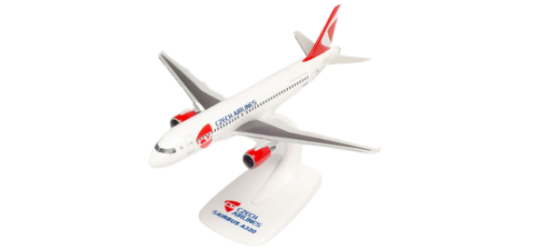 Herpa Snap-Fit Flugzeugmodell Czech Airlines Airbus A320 (1:200)